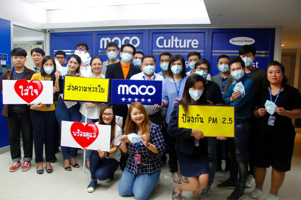 MACO ใส่ใจพร้อมูดูแล ส่งความห่วงใยช่วยกันป้องกันฝุ่น PM2.5