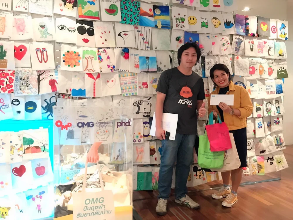 MACO ร่วมบริจาคถุงผ้า และมอบเงินสนับสนุนให้โครงการ OMG ปันถุงผ้ารับยากลับบ้าน จำนวน 10,000 บาท