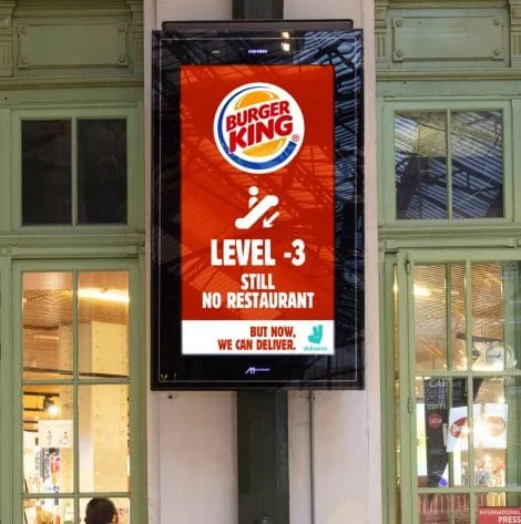 Burger King ปล่อยแคมเปญสื่อโฆษณานอกบ้าน : Where It’s NOT