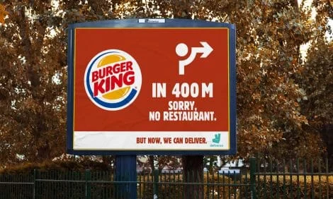 Burger King ปล่อยแคมเปญสื่อโฆษณานอกบ้าน : Where It’s NOT