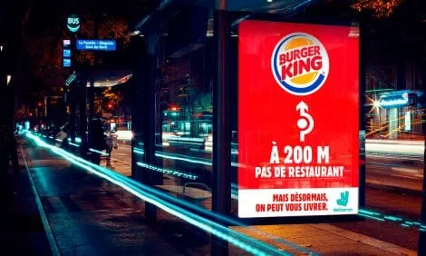 Burger King ปล่อยแคมเปญสื่อโฆษณานอกบ้าน : Where It’s NOT