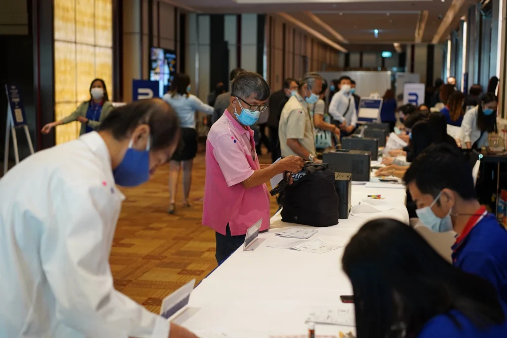 งานประชุมวิสามัญผู้ถือหุ้นของ MACO ครั้งที่1/2564 คุมเข้มมาตราการป้องกัน COVID-19
