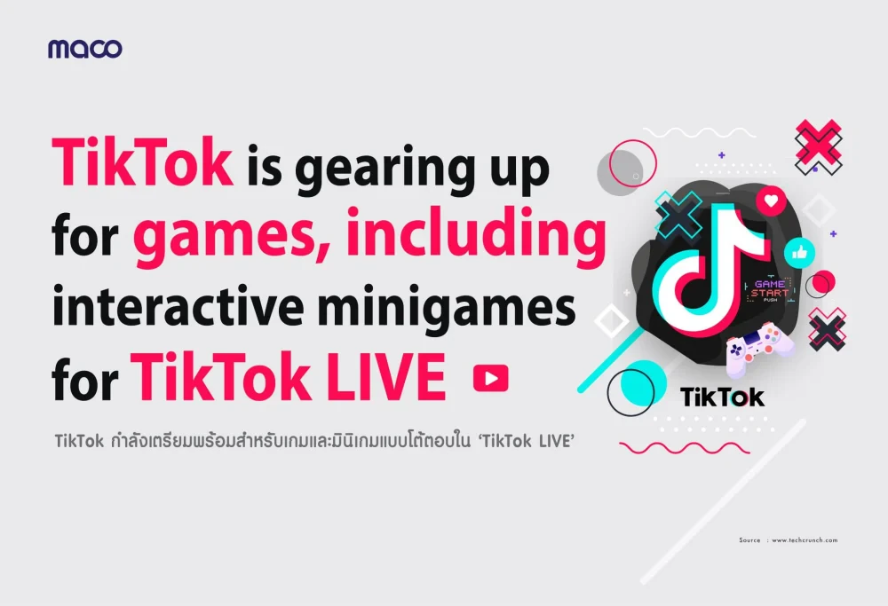 TikTok is gearing up for games, including interactive minigames for TikTok LIVE